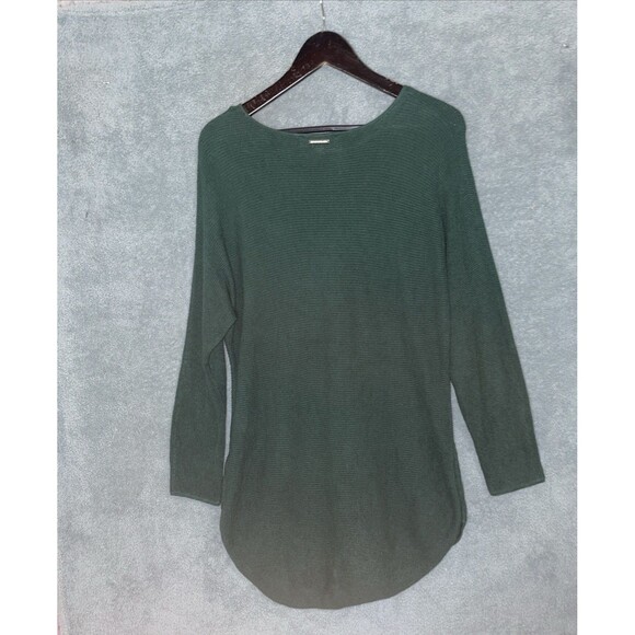 Michael Kors Sweater Womens Medium Green Waffle Knit Preppy Minimalist Casual - Picture 11 of 11